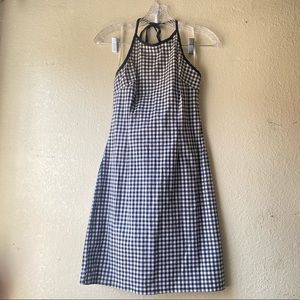Y2K Gingham Halter Mini Dress Sz Small